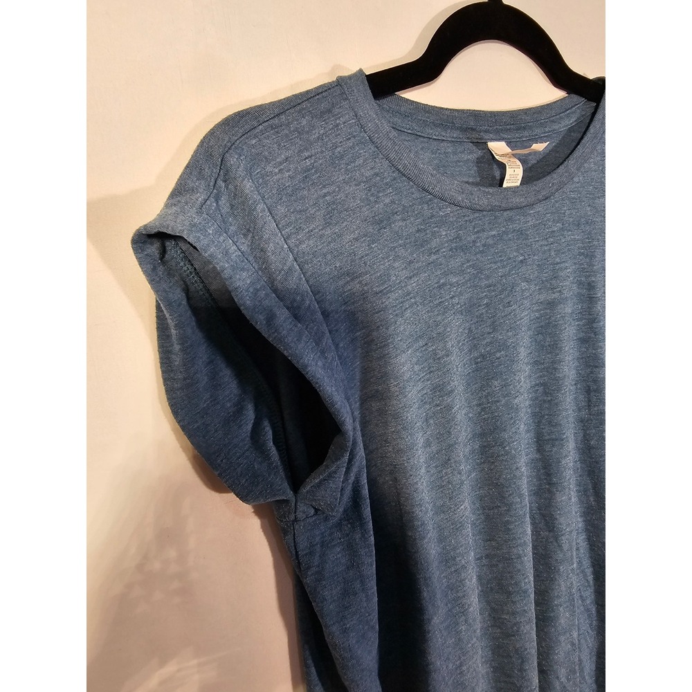 Neautral Casual Bella + Canvas Flowy Rolled Cuff T-Shirt Womens Size S - Picture 9 of 9